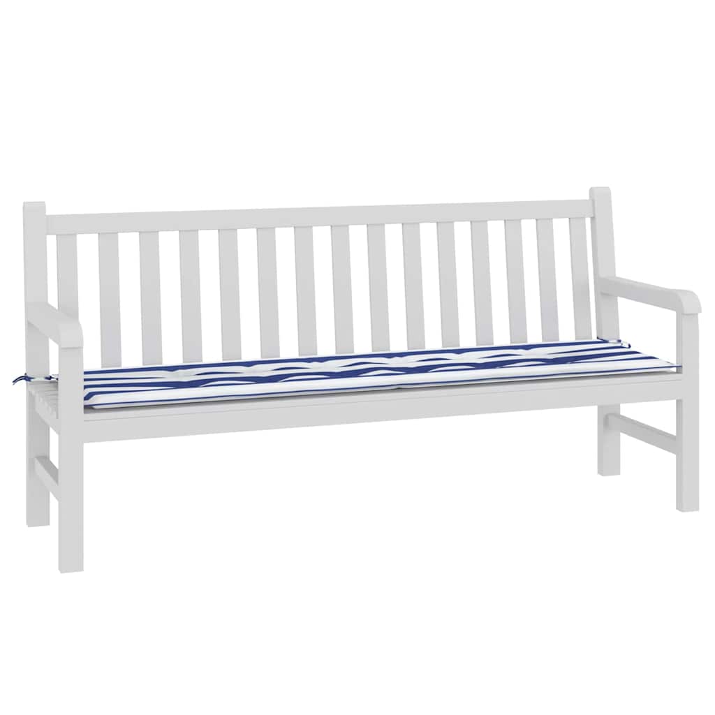 Vidaxl bankkussen gestreept zwart ruit 150 x 50 x 3 cm oxford stof