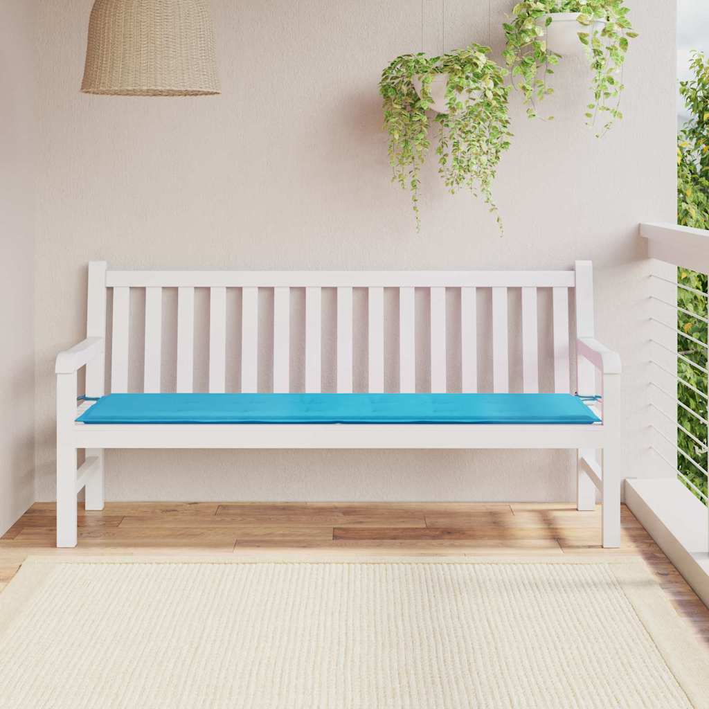 Vidaxl bankkussen effen turquoise 150 x 50 x 3 cm oxford stof