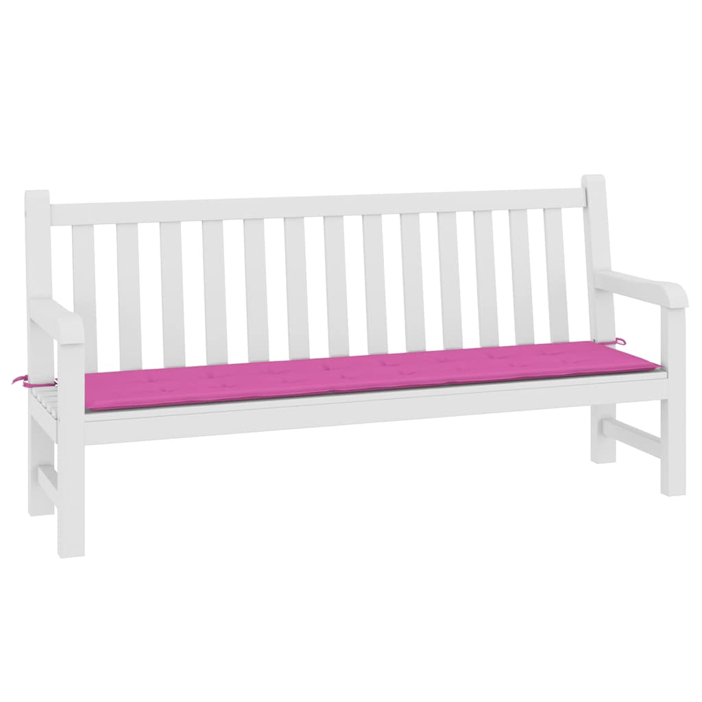 VidaXL Gartenbankauflage 200x50x4 cm Stoff rosa