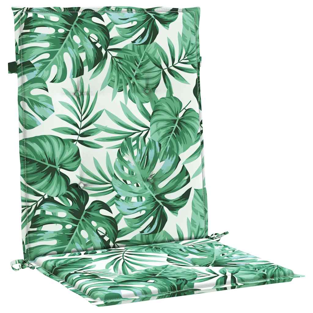 Vidaxl rugkussens blad 2 pcs bladpatroon 100 x 50 x 3 cm oxford stof