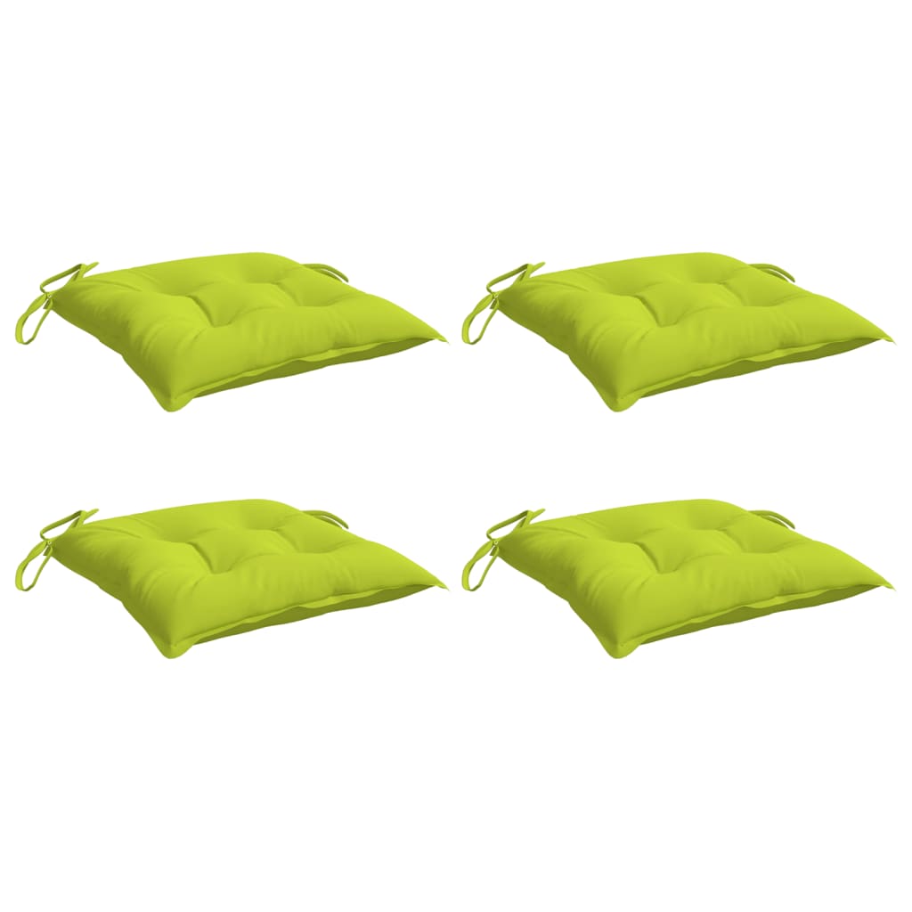 Vidaxx Stuhlkissen 4 Stück 40x40x7 cm Oxford-Stoff hellgrün