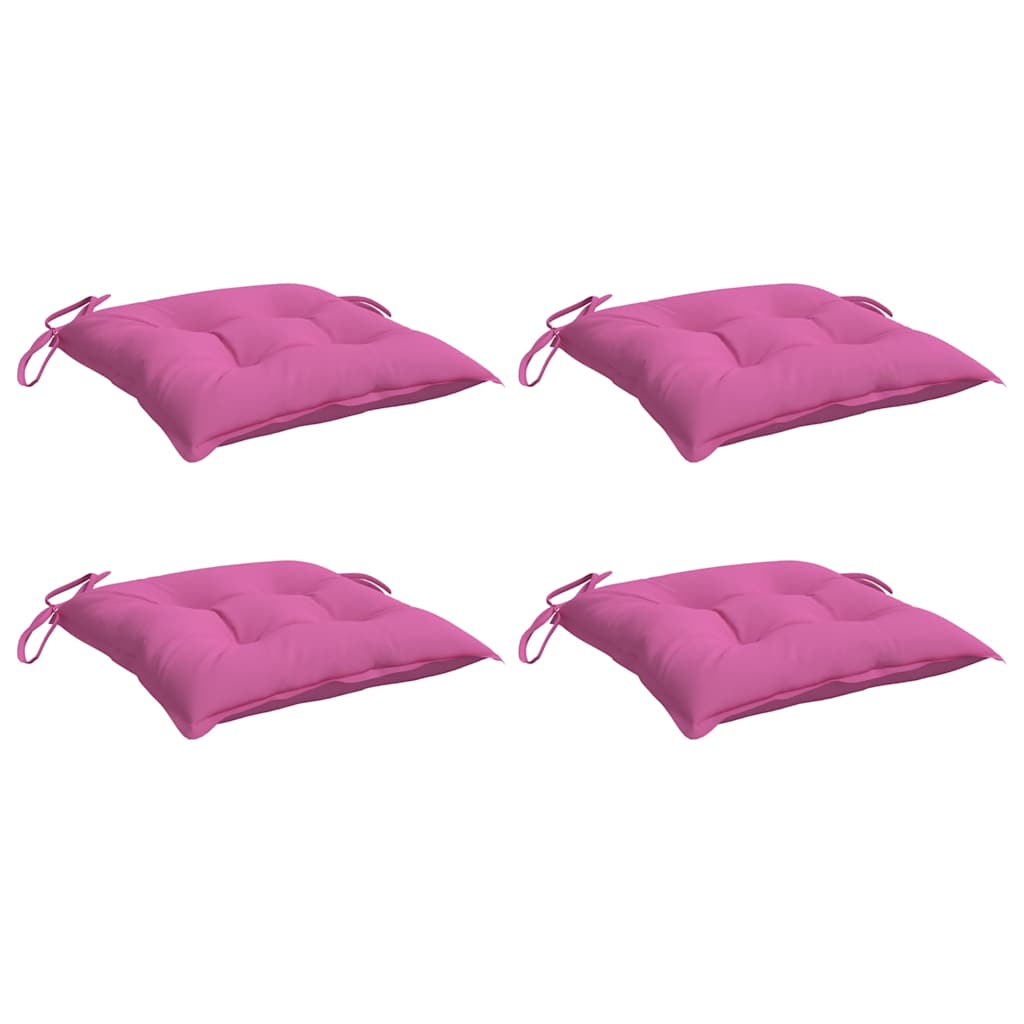 VidaXL Stuhlkissen 4 Stück 50x50x7 cm Oxford-Stoff rosa
