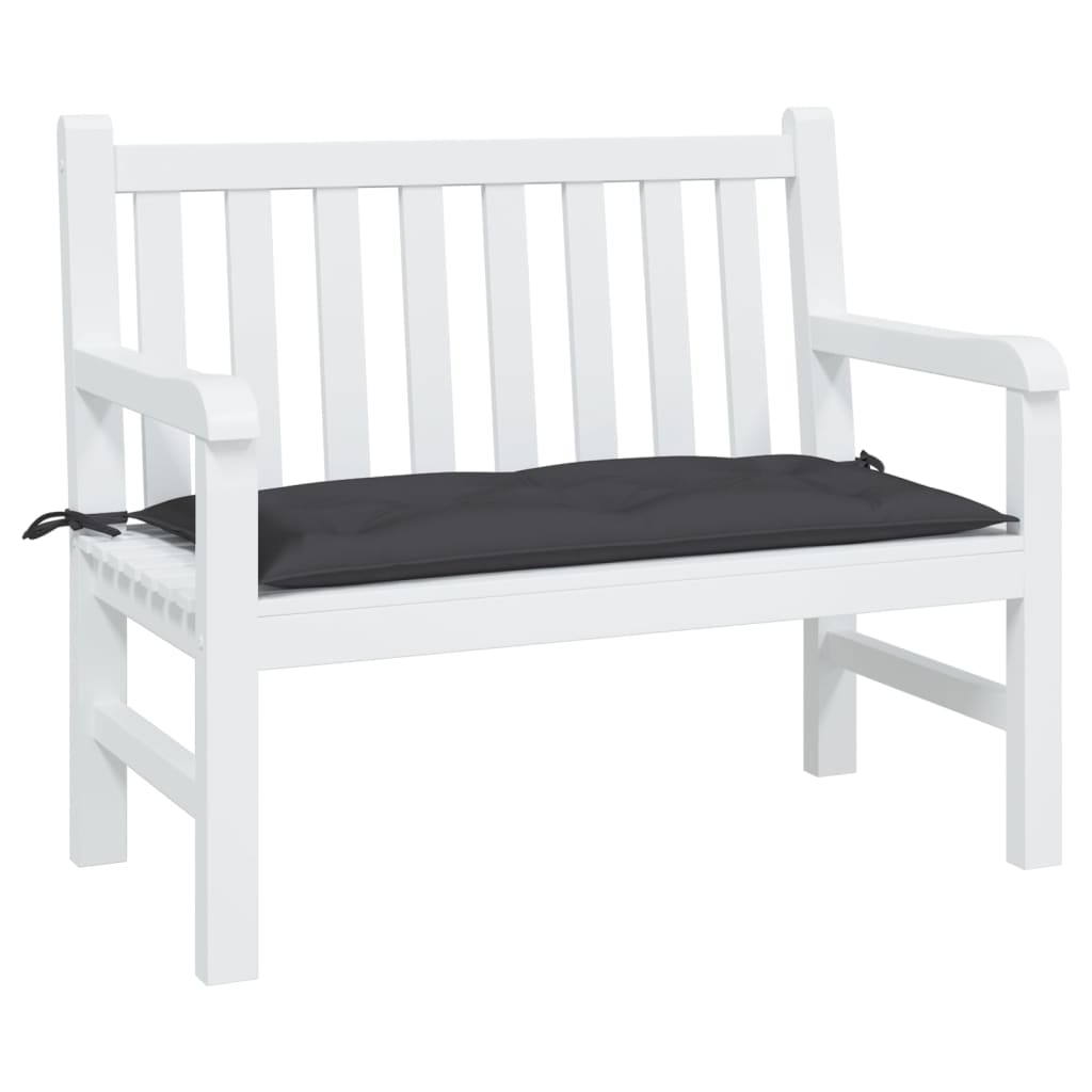 VidaXL Gartenbankauflage 100x50x7 cm Oxford-Stoff schwarz