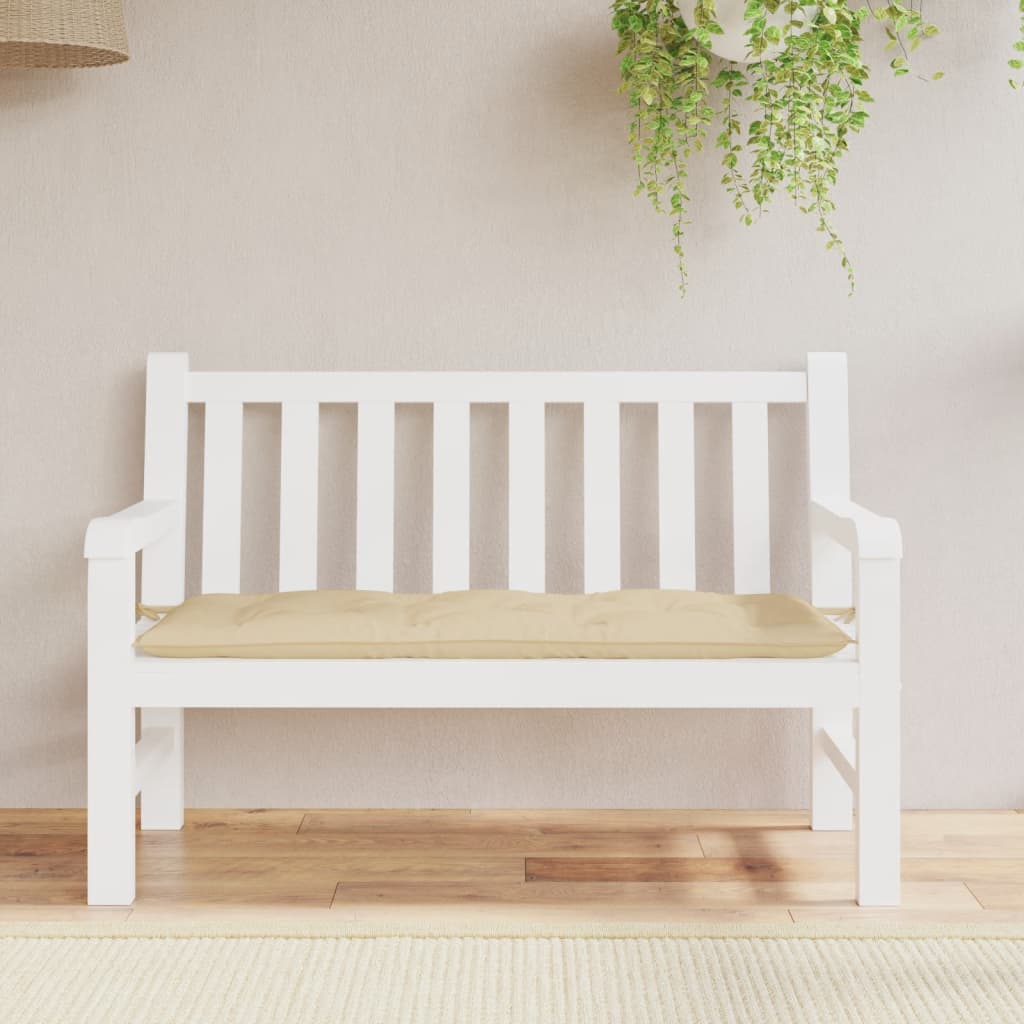 Vidaxx Gartenbankauflage 120x50x7 cm Oxford-Stoff beige