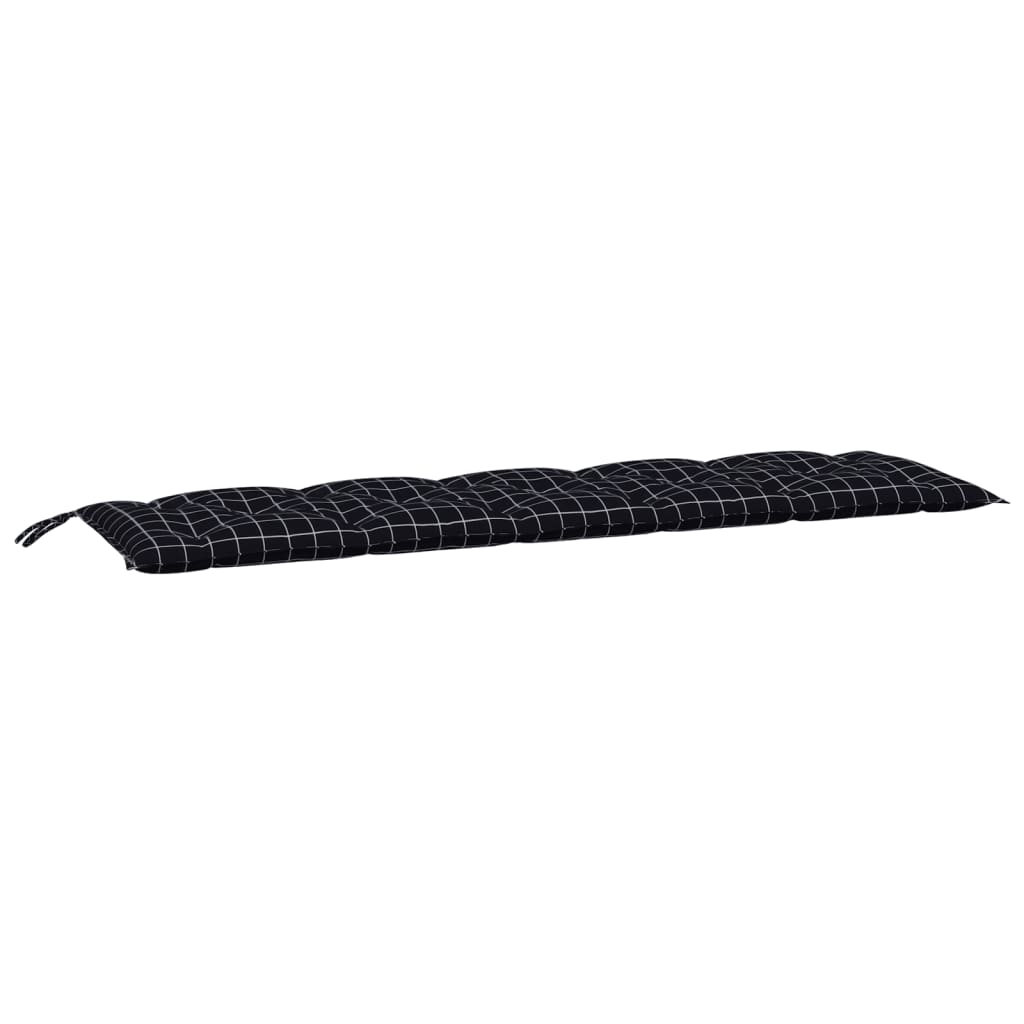 Vidaxx Gartenbankauflage 180x50x7 cm Oxford-Stoff Rautenmuster schwarz