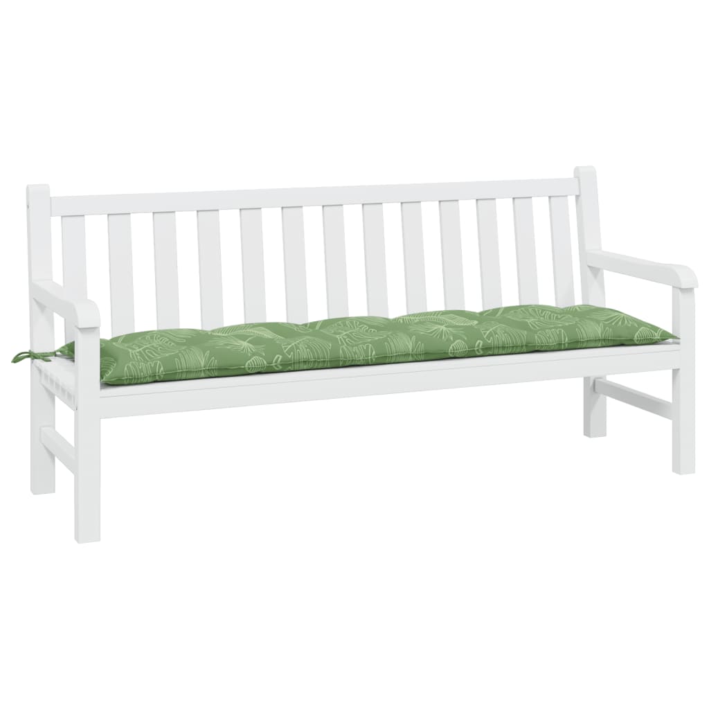 Vidaxx Gartenbankauflage 180x50x7 cm Oxford-Stoff mit Blattmuster