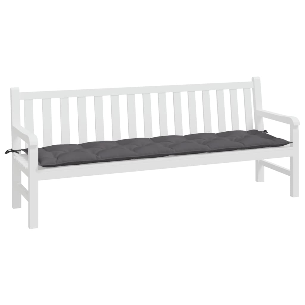 Vidaxx Gartenbankauflage 200x50x7 cm Oxford-Stoff anthrazit