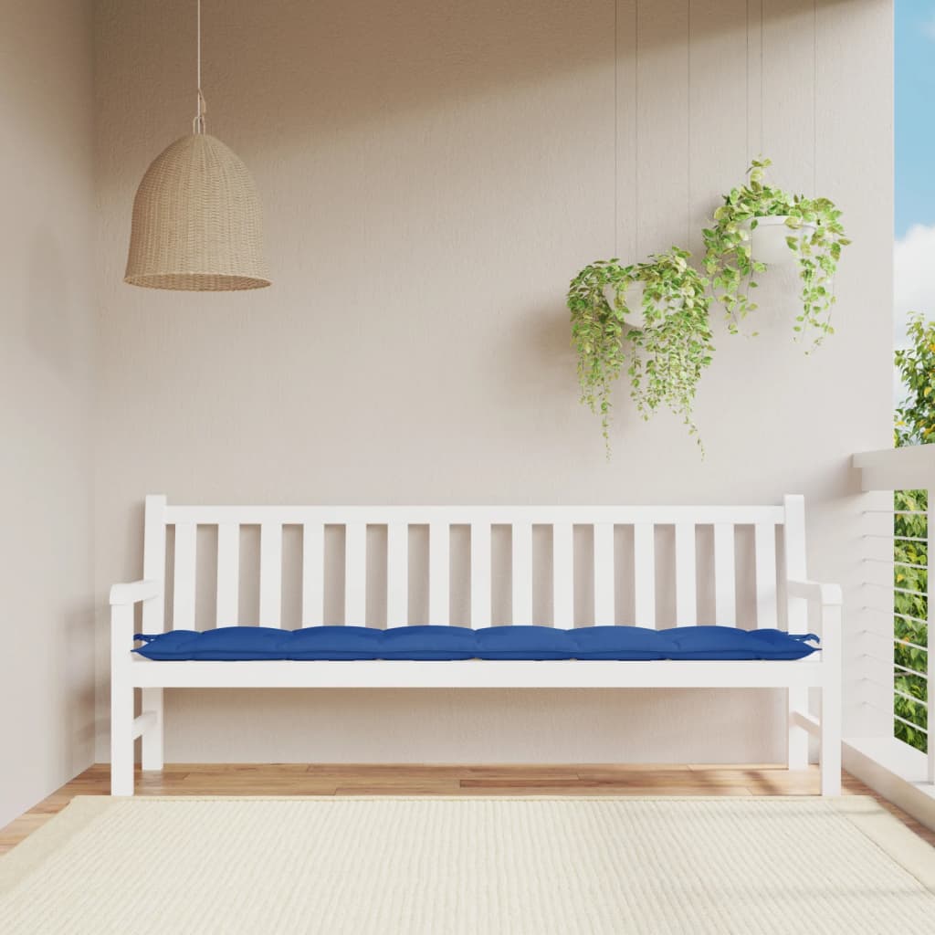 VidaXL Gartenbankauflage 200x50x7 cm Oxford-Stoff Königsblau