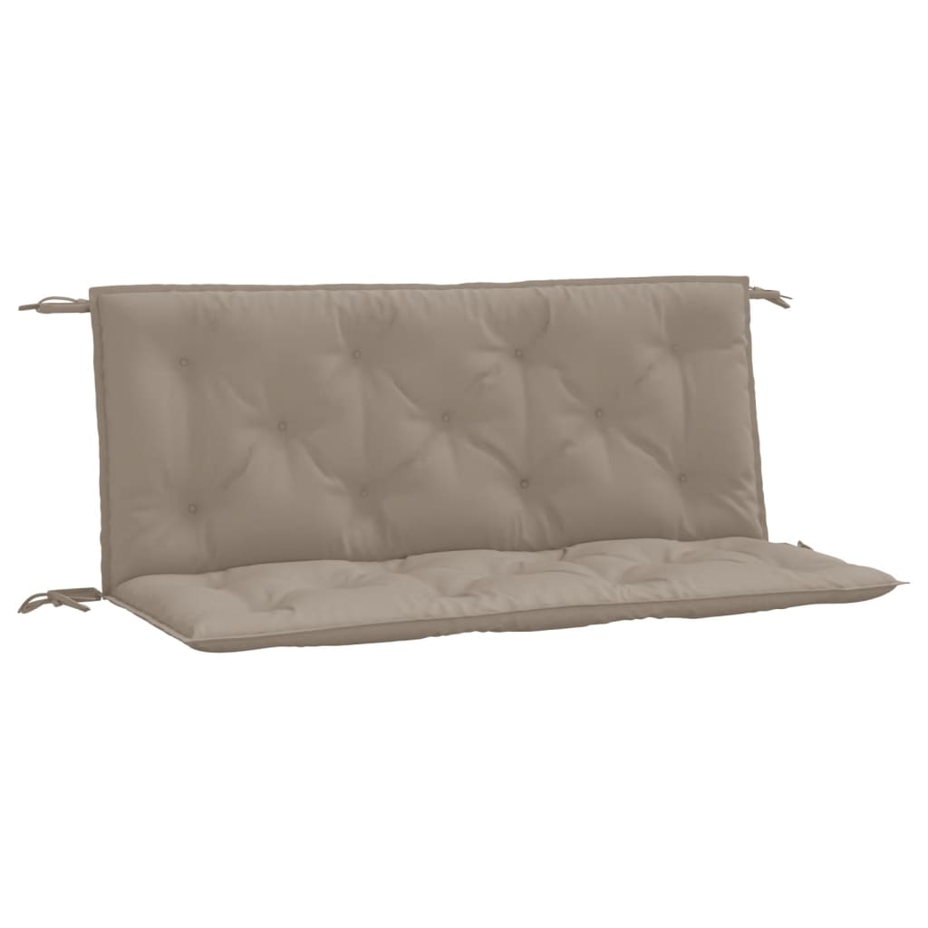 Vidaxx Gartenbankauflagen 2 Stk. 120x50x7 cm Oxford-Stoff Taupe