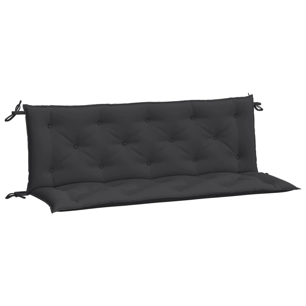 Vidaxx Gartenbankauflagen 2 Stück 150x50x7 cm Oxford-Stoff schwarz
