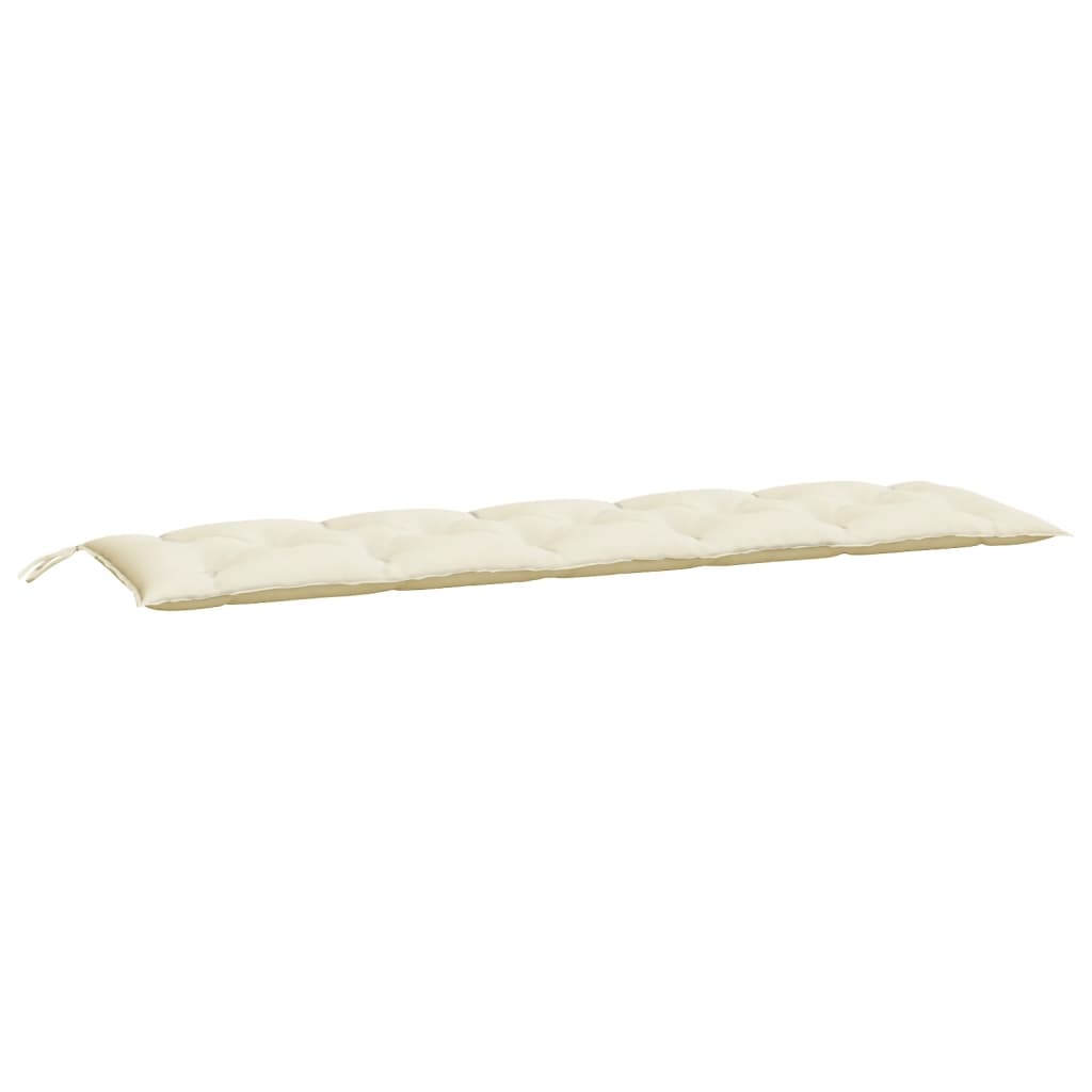 Vidaxl tuinbankkussens 2 st 180x50x7 cm oxford stof crèmewit