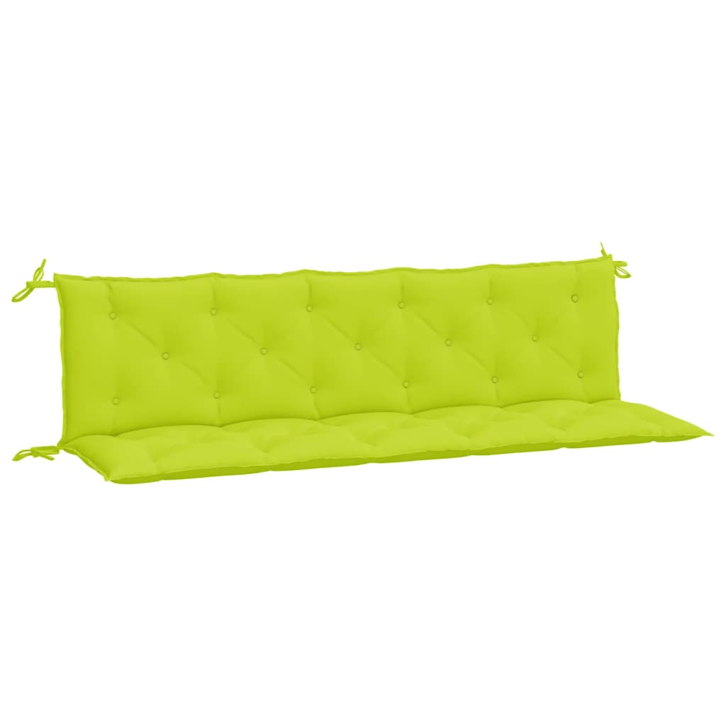 Vidaxx Gartenbankauflagen 2 Stück 180x50x7 cm Oxford-Stoff hellgrün