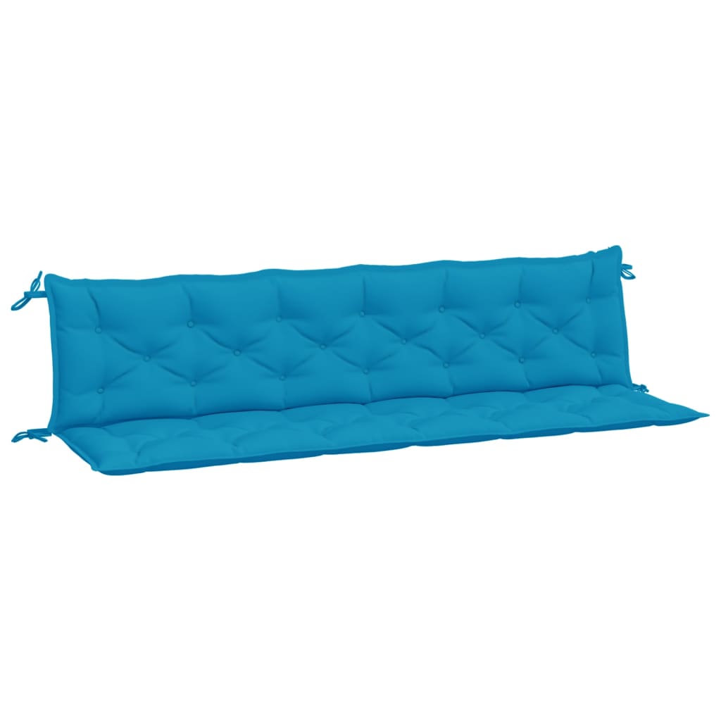 Vidaxx Gartenbankauflagen 2 Stk. 200x50x7 cm Oxford-Stoff Hellblau