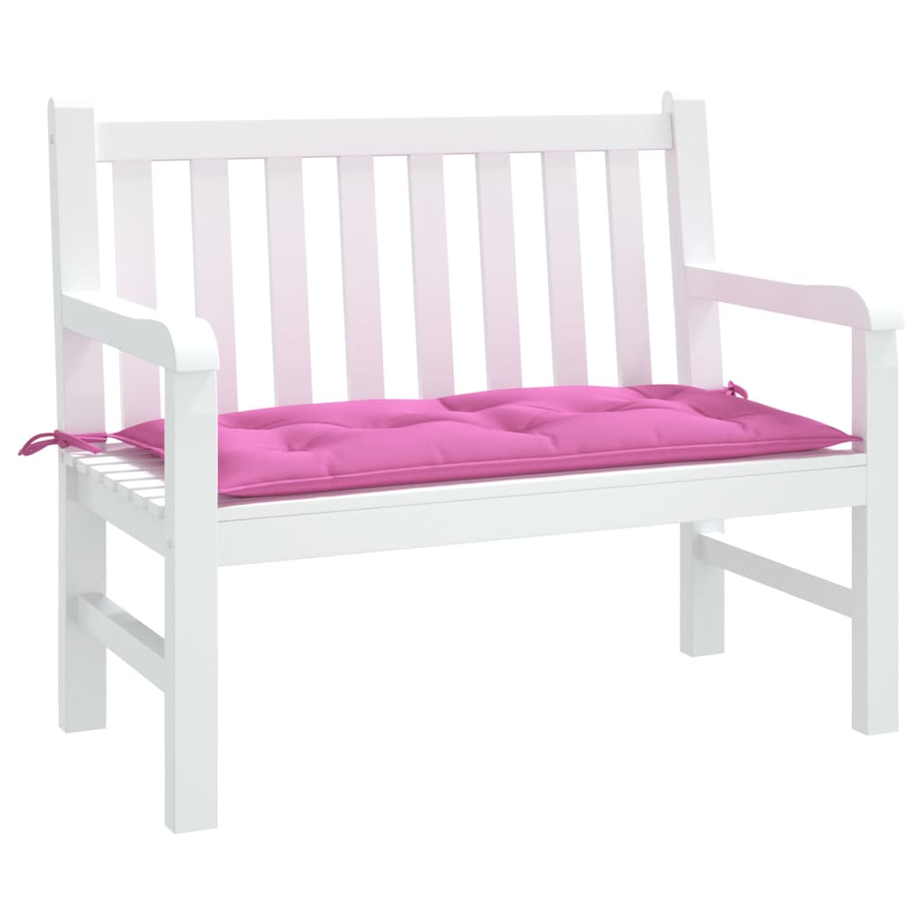 VidaXL Gartenbankauflage 110x50x7 cm Stoff rosa