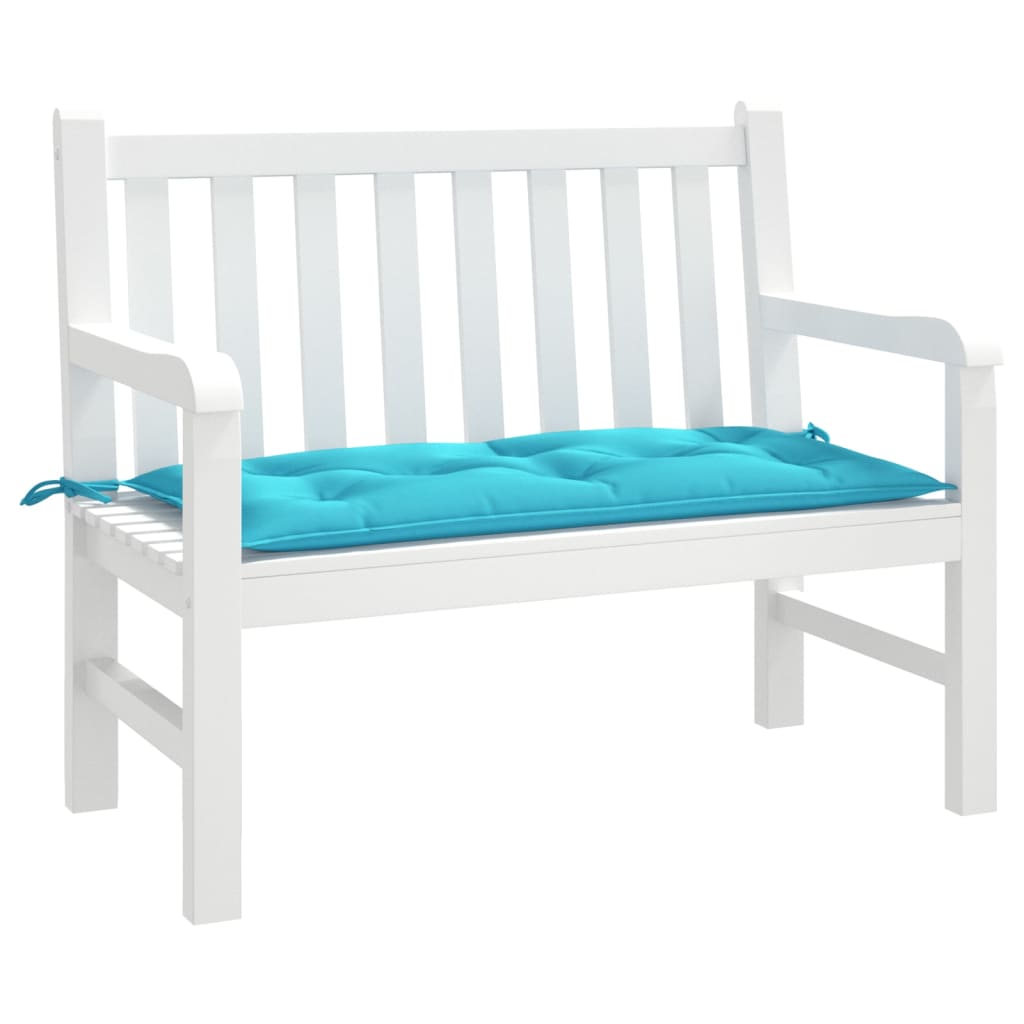 VidaXL Gartenbankauflage 110x50x7 cm Stoff Türkis
