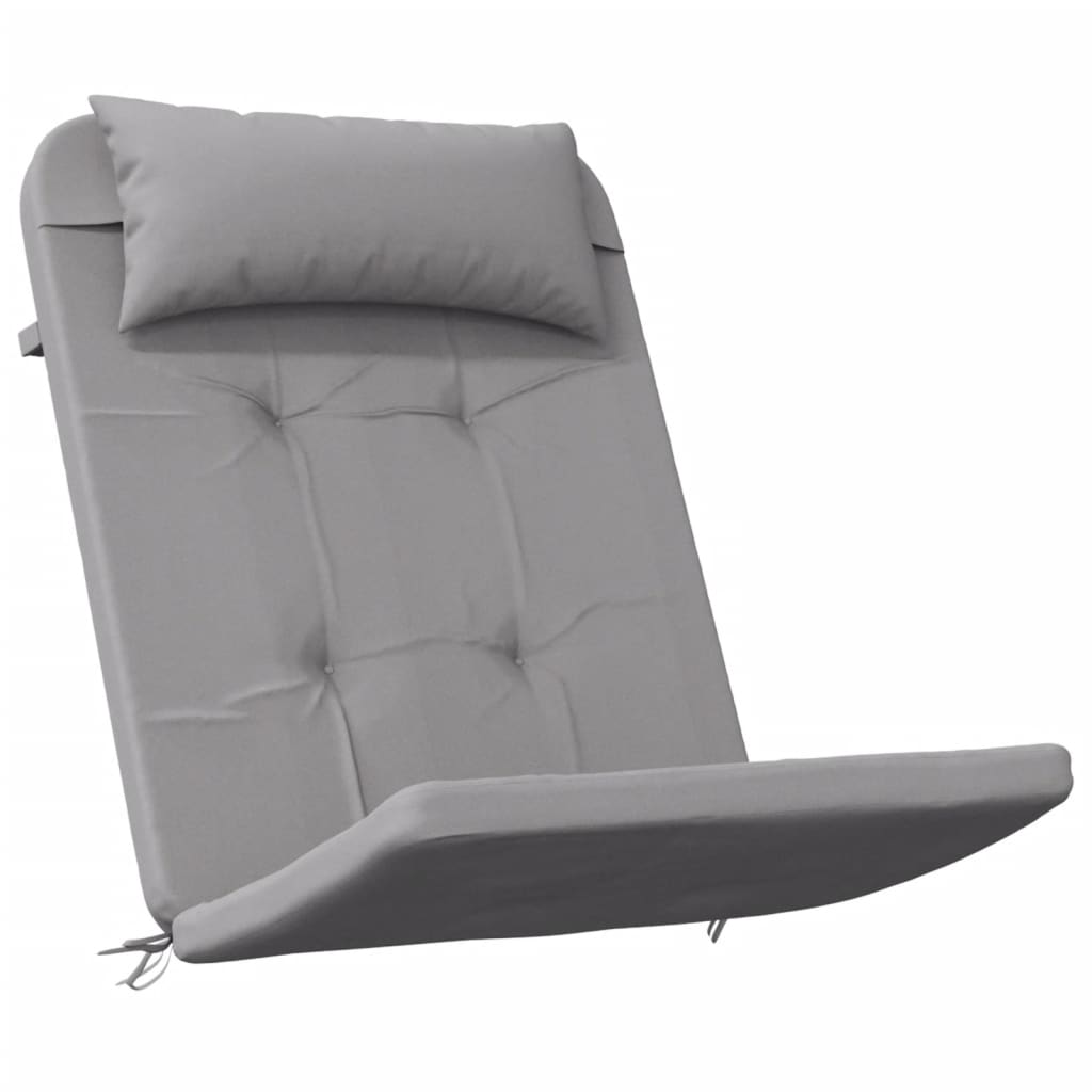 VidaXL Stuhlkissen 2 Stück Adirondack Oxford-Stoff grau