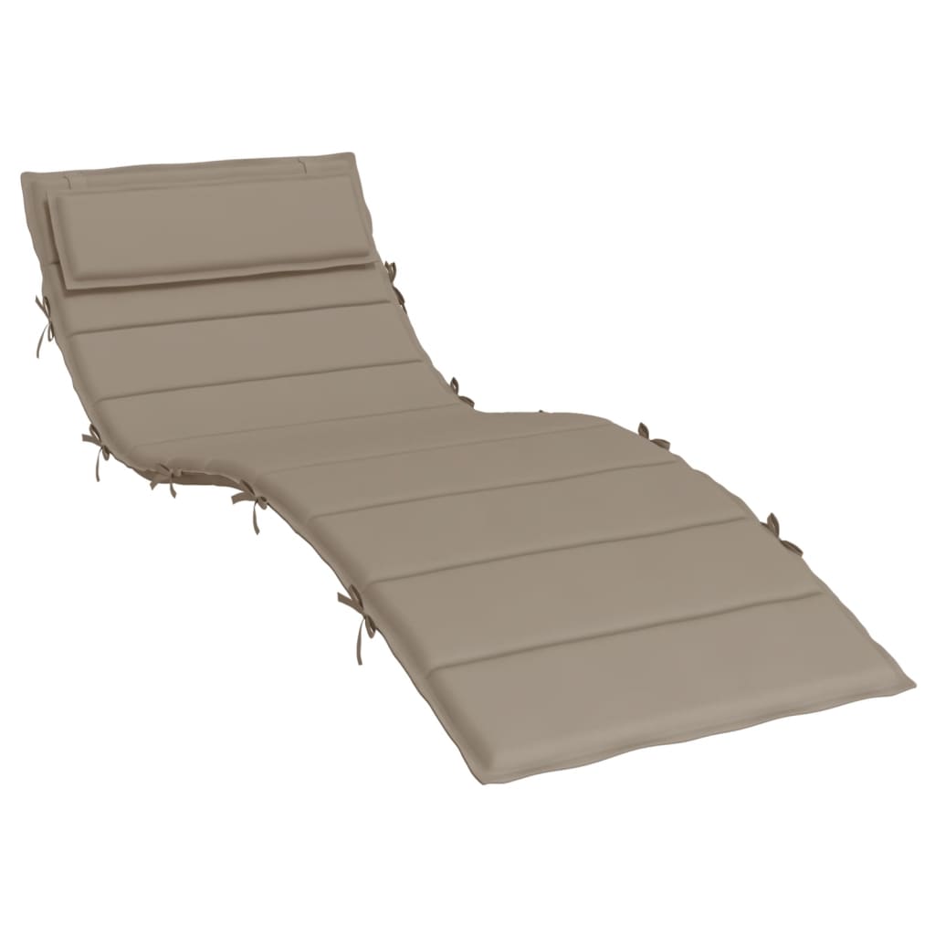VidaXL Liegekissen 180x60x3 cm Oxford-Stoff Taupe