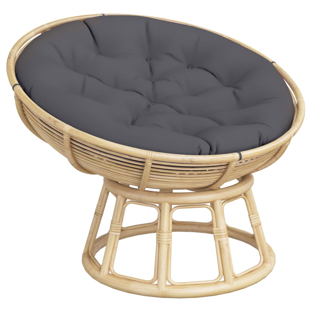 VidaXL Sitzkissen rund Ø 100x11 cm Oxford-Stoff Anthrazit