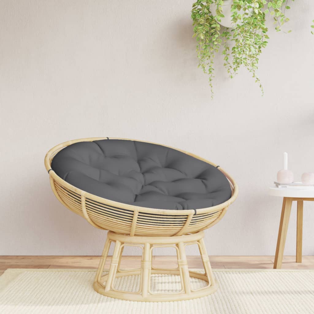 VidaXL Sitzkissen rund Ø 100x11 cm Oxford-Stoff Anthrazit