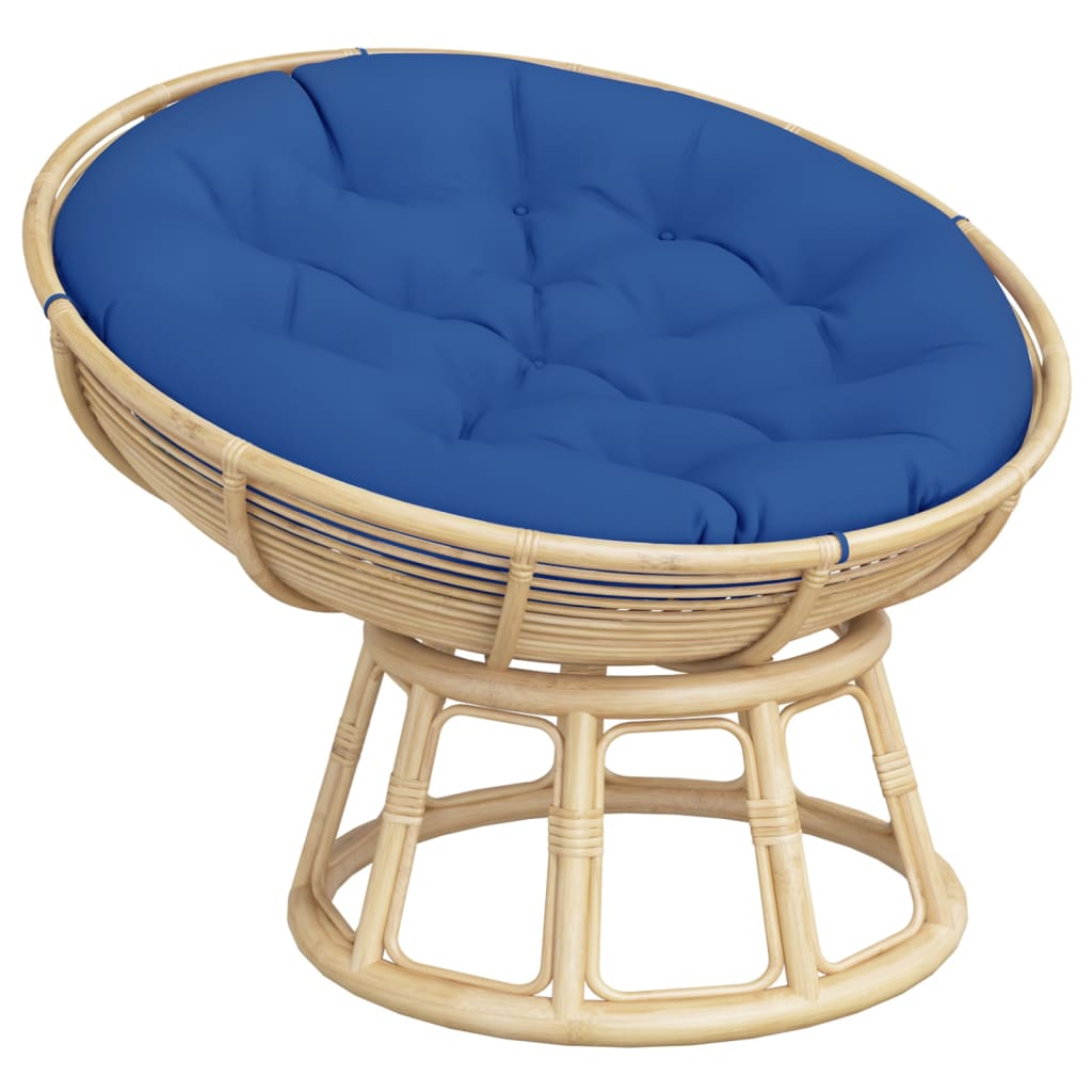 VidaXL Sitzkissen rund Ø 100x11 cm Oxford-Stoff Königsblau