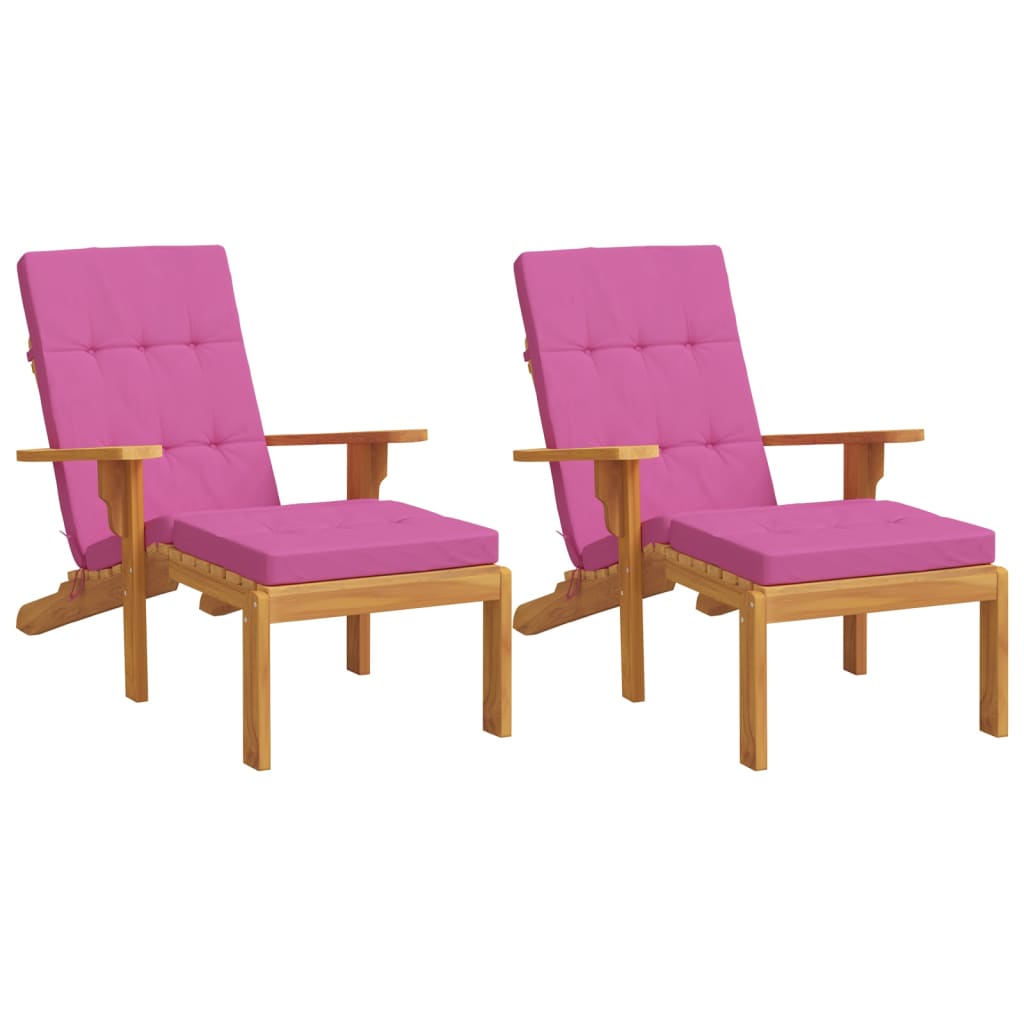 Vidaxx Terrassenstuhlkissen 2 Stück Oxford-Stoff rosa