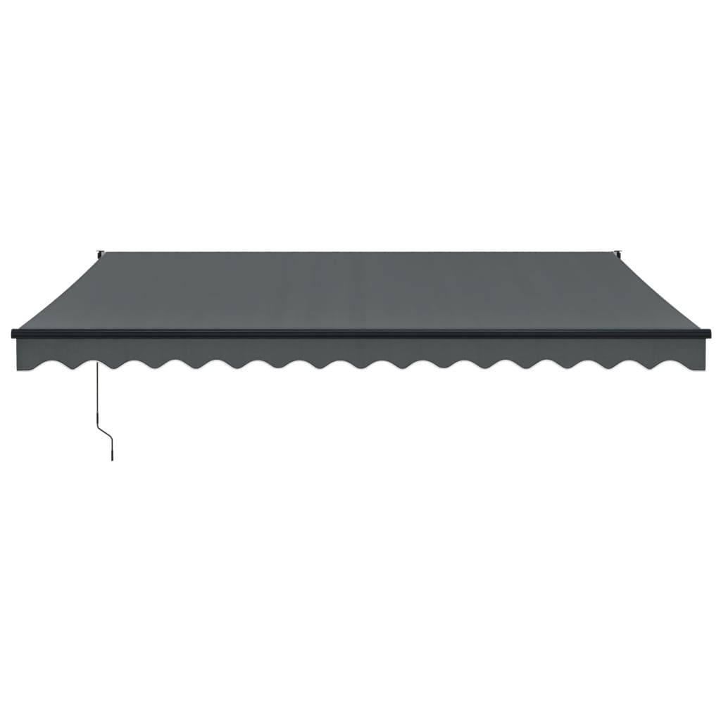 VidaXL Ausziehbare Markise 4x3 m Stoff und Aluminium Anthrazit