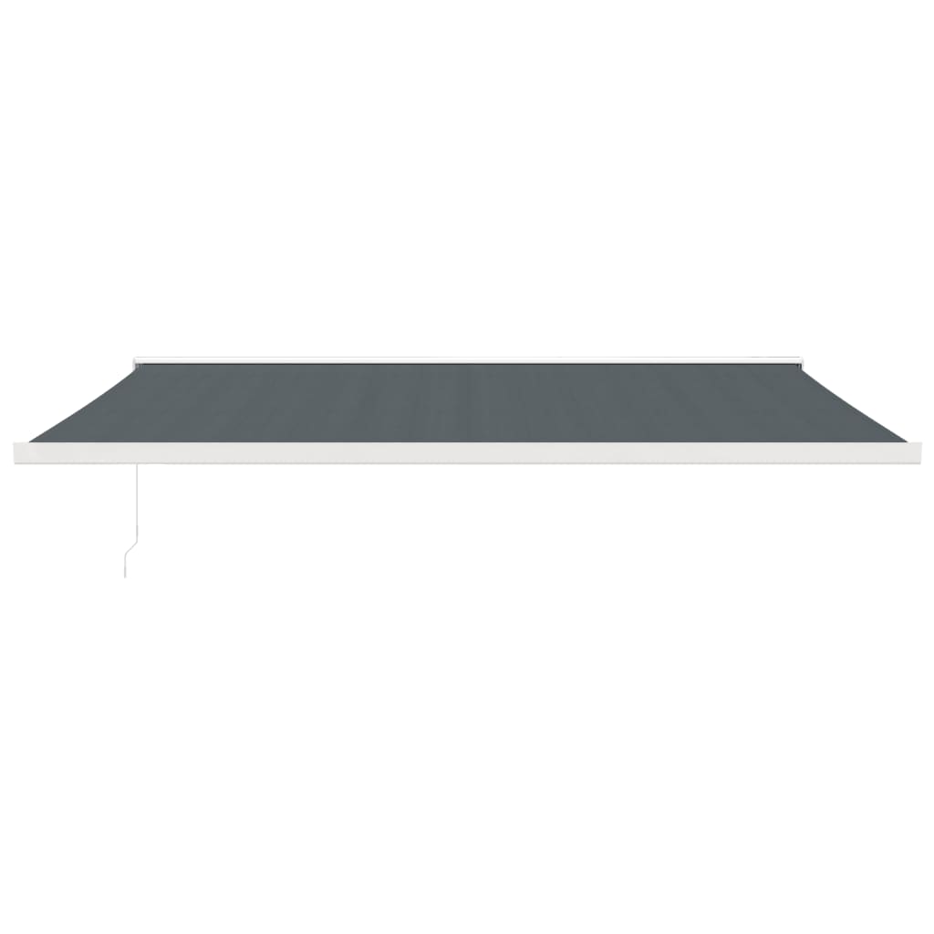 VidaXL Ausziehbare Markise 5x3 m Stoff und Aluminium Anthrazit