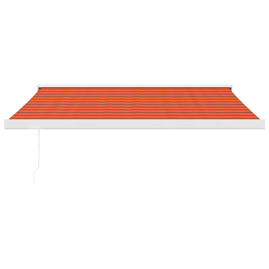 VidaXL Ausziehbare Markise 3x2,5 m Stoff und Aluminium Orange und Braun