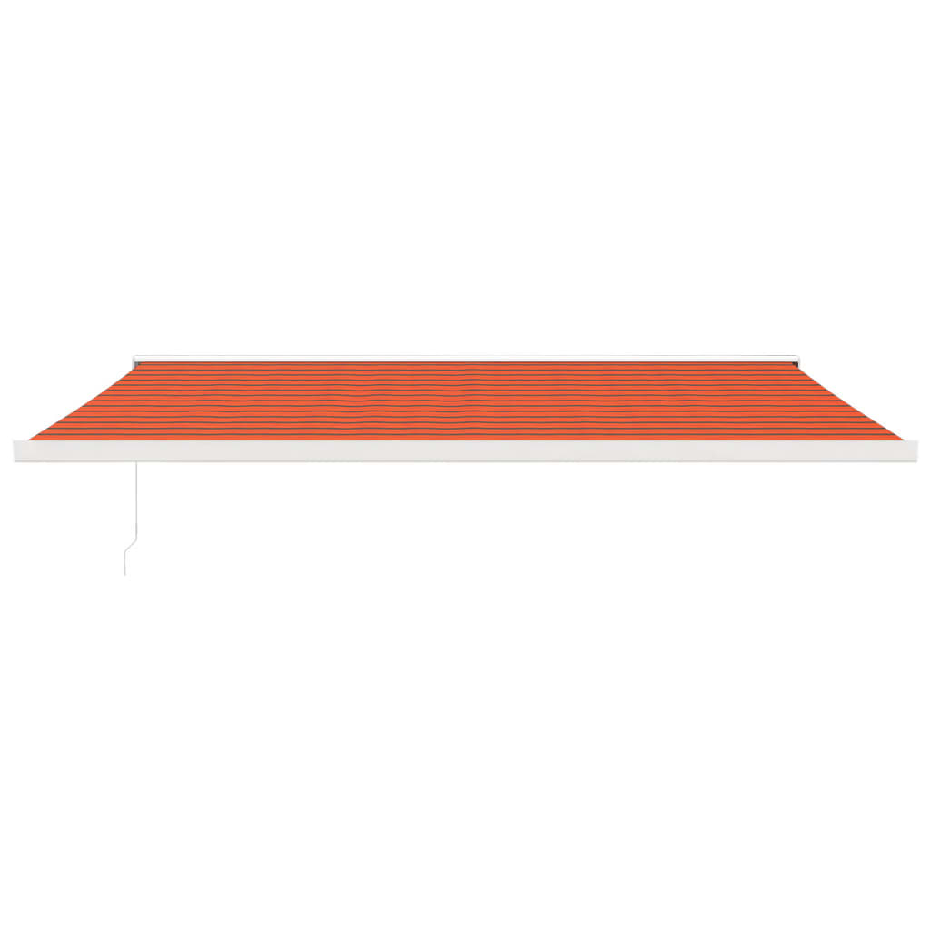VidaXL Ausziehbare Markise 5x3 m Stoff und Aluminium Orange und Braun