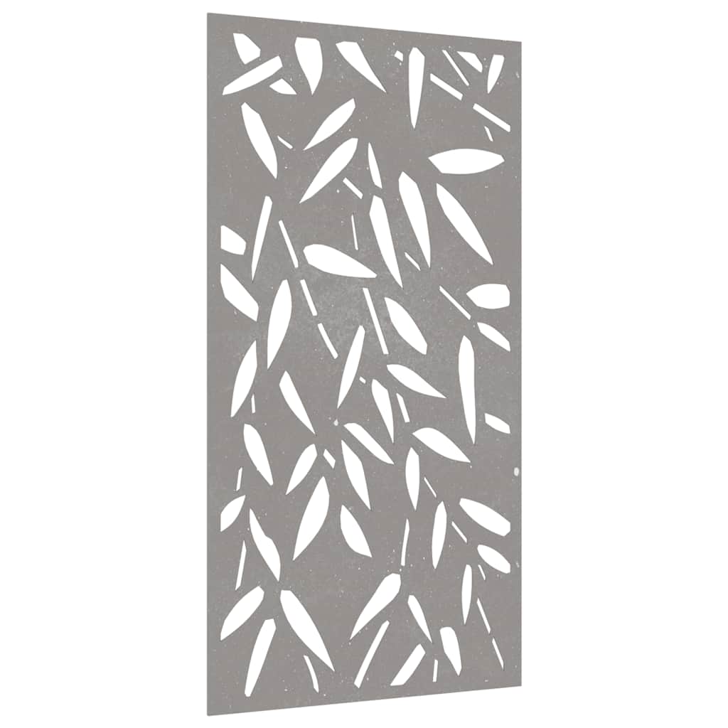 VidaXL Wanddekoration Garten Bambusblatt Design 105x55 cm Cortenstahl