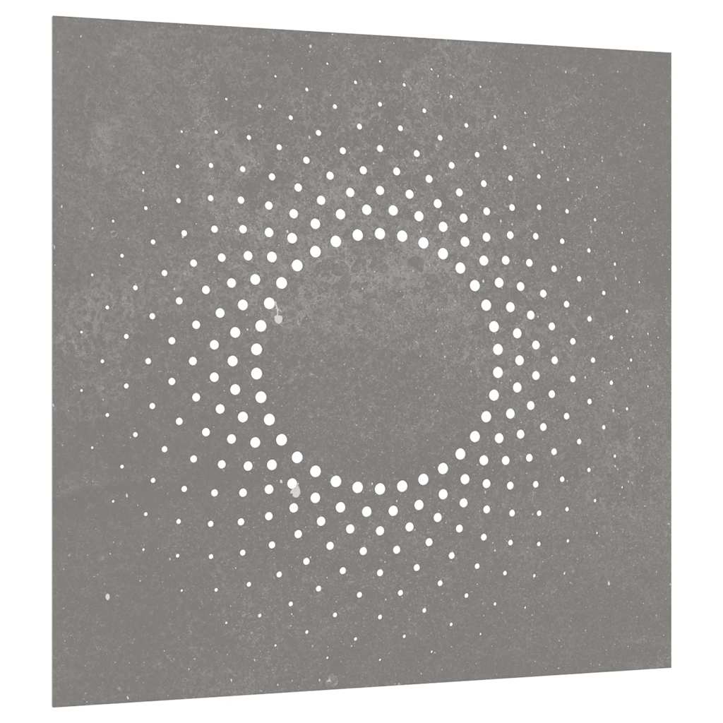 VidaXL Wanddekoration Gartensonnendesign 55x55 cm Cortenstahl