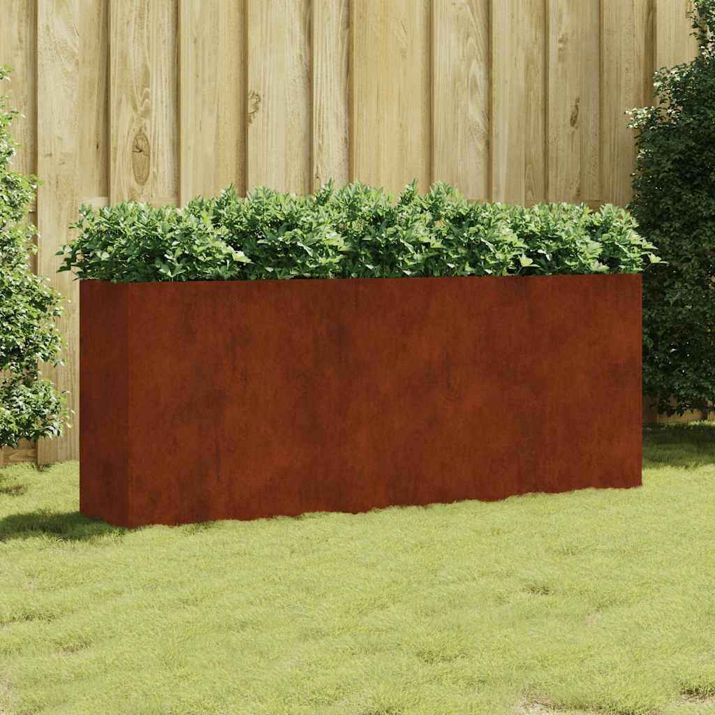 VidaXL Pflanzgefäß erhöht 200x40x80 cm Cortenstahl