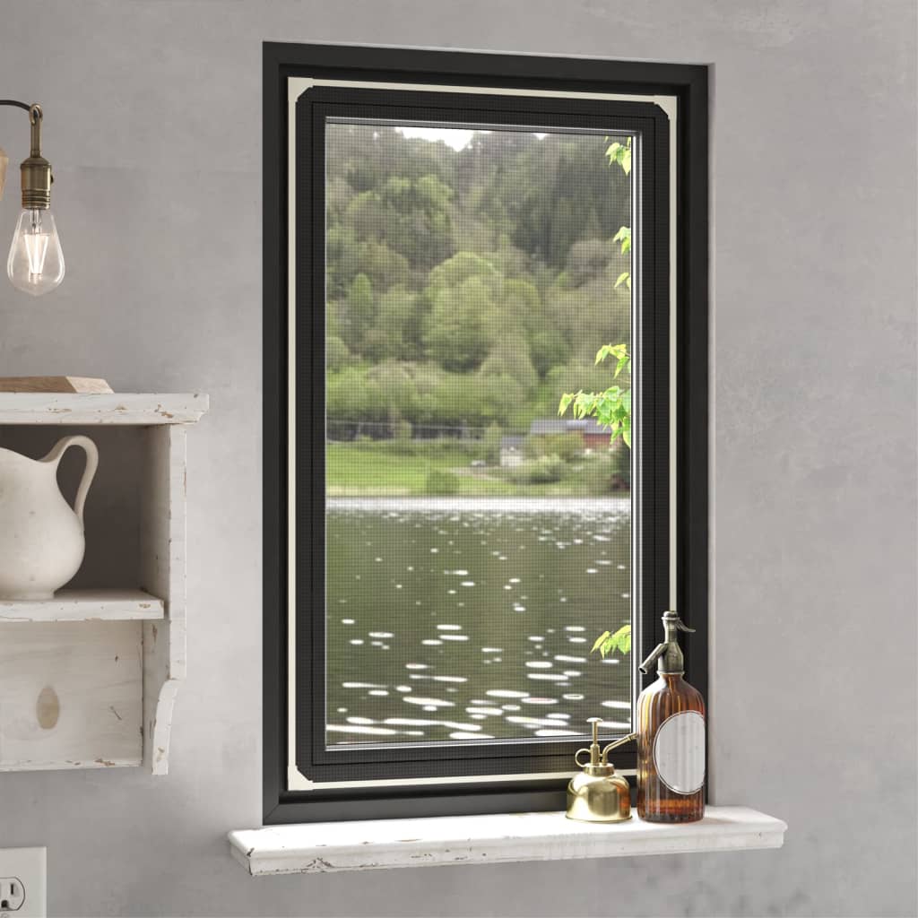 Vidaxx Insektenschutz für Fenster magnetisch 80x140 cm weiß