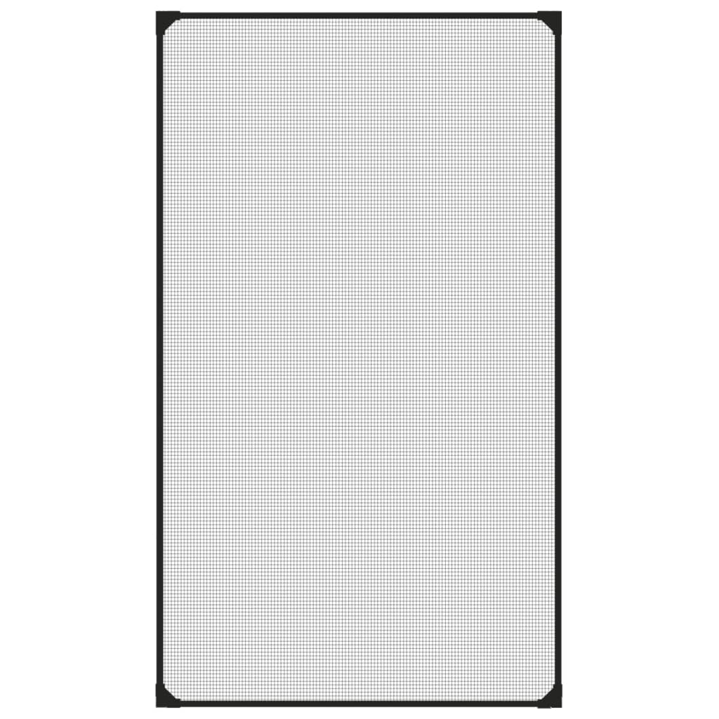 Vidaxx Insektenschutz für Fenster magnetisch 80x140 cm Anthrazit
