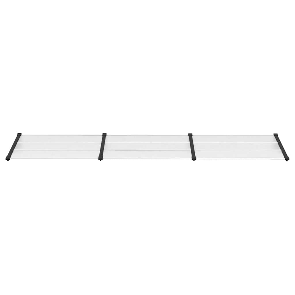 Vidaxx Türvordach 358,5x90 cm Polycarbonat schwarz und transparent