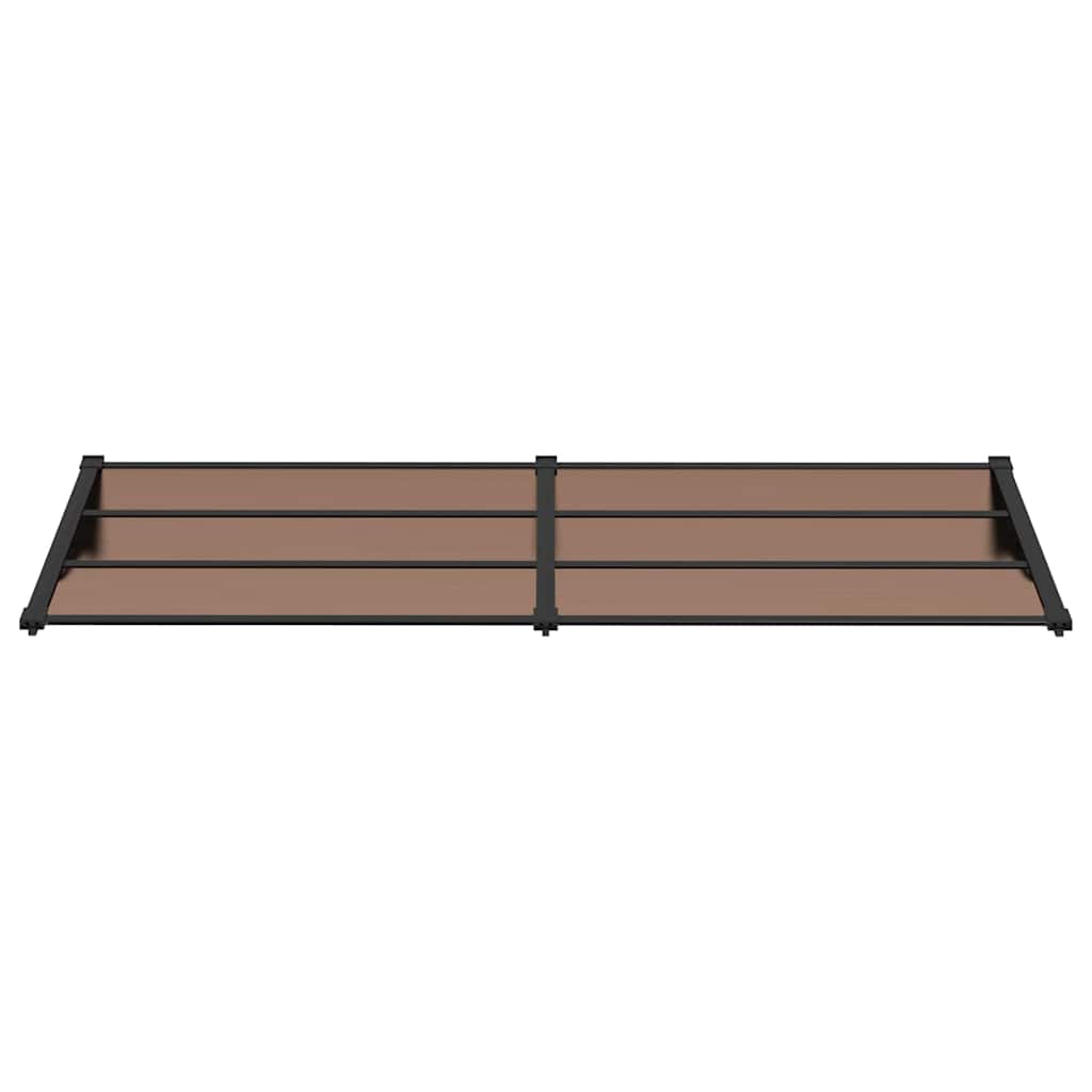 Vidaxx Türvordach 239x90 cm Polycarbonat schwarz