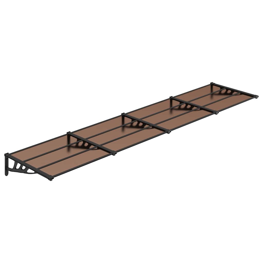 Vidaxx Türvordach 396x90 cm Polycarbonat schwarz