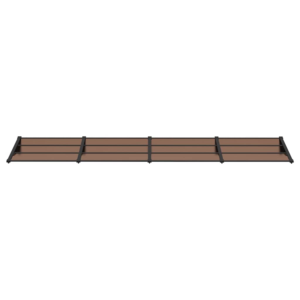 Vidaxx Türvordach 396x90 cm Polycarbonat schwarz