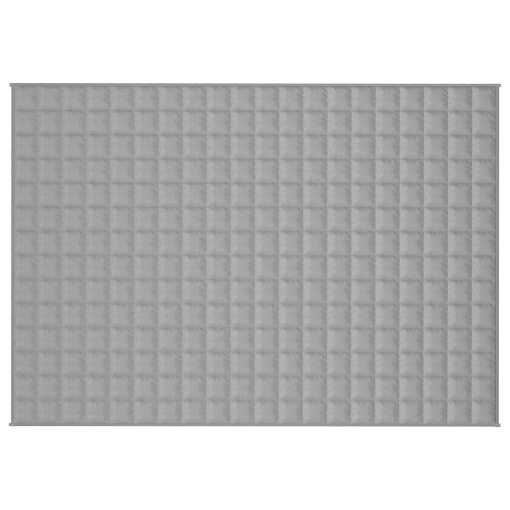Vidaxx Gewichtsdecke 135x200 cm 6 kg Stoff grau
