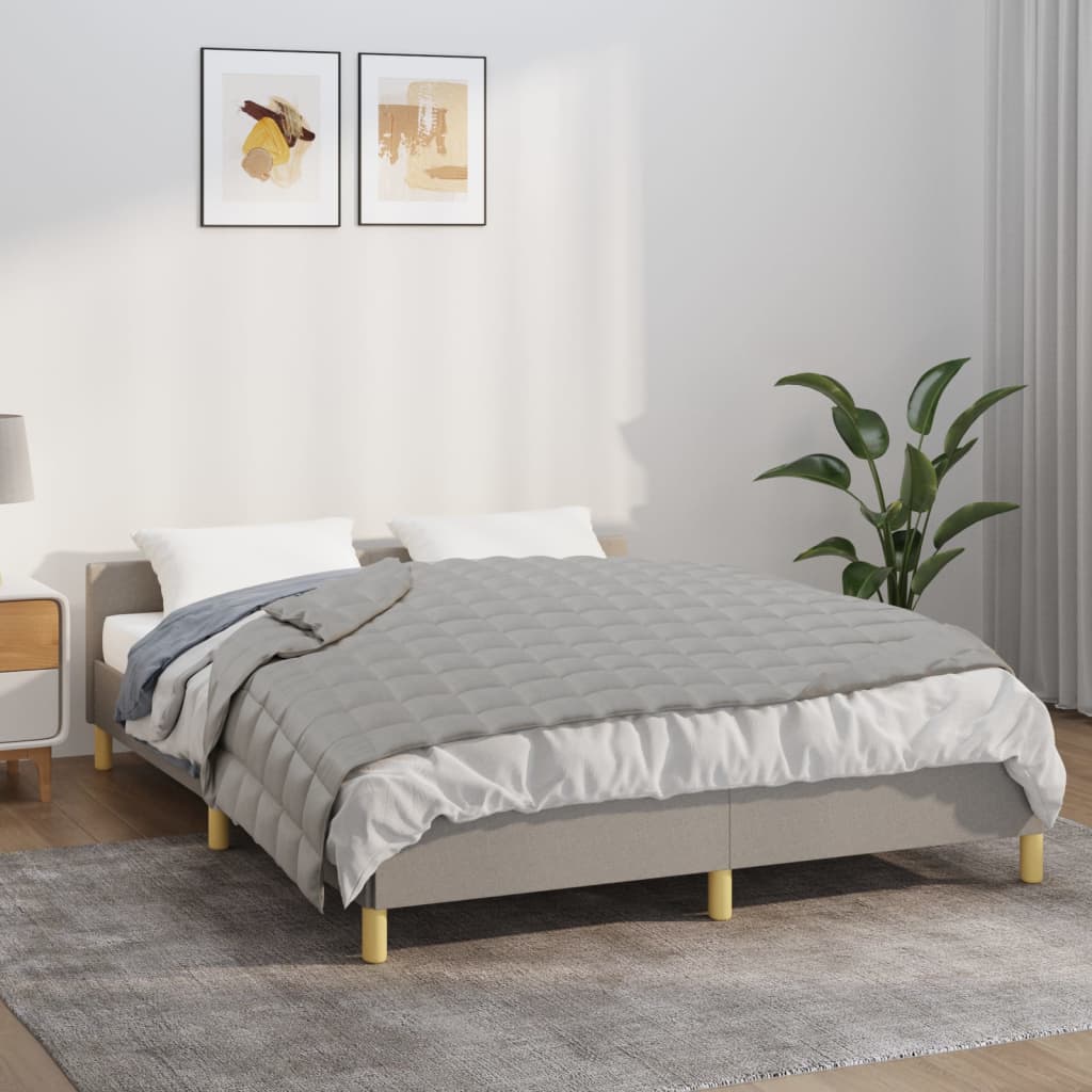 Vidaxx Gewichtsdecke 135x200 cm 6 kg Stoff grau