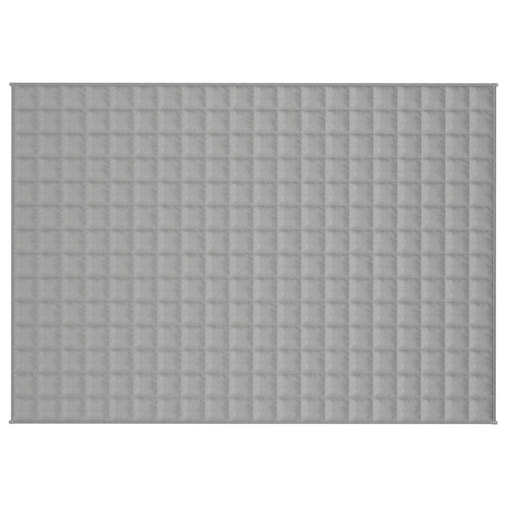 Vidaxx Gewichtsdecke 140x200 cm 10 kg Stoff grau