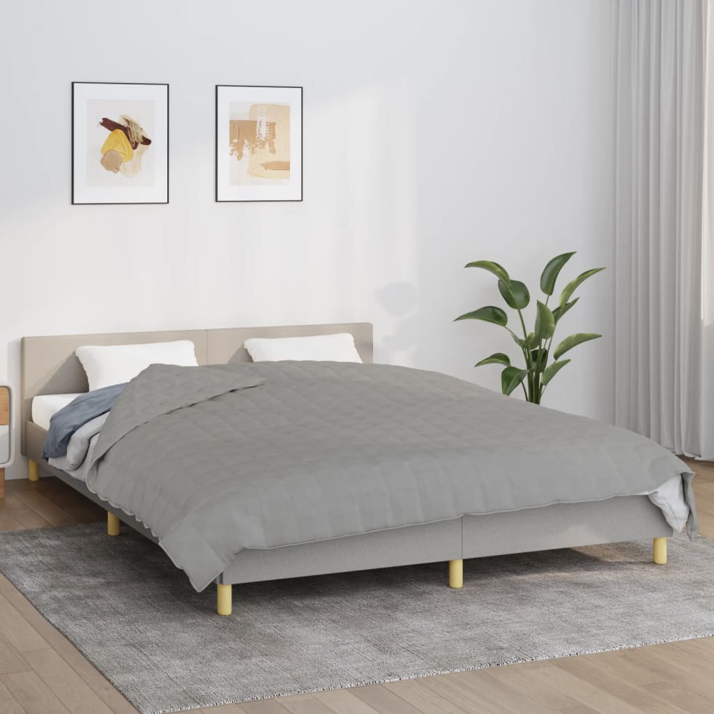 Vidaxx Gewichtsdecke 200x230 cm 9 kg Stoff grau
