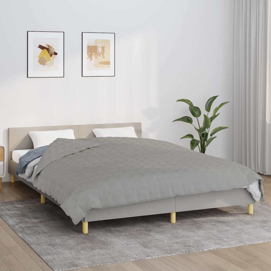 Vidaxx Gewichtsdecke 220x240 cm 15 kg Stoff grau