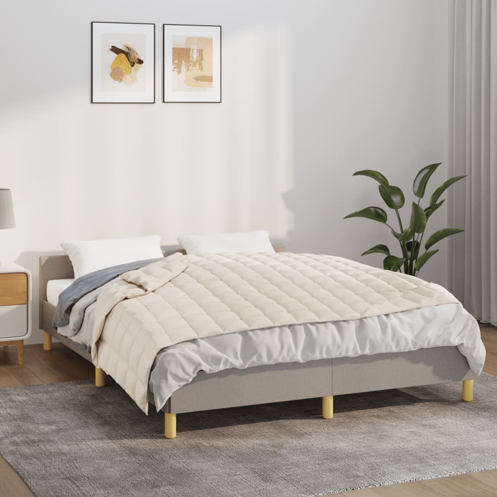 Vidaxx Gewichtsdecke 122x183 cm 9 kg Stoff hellcreme