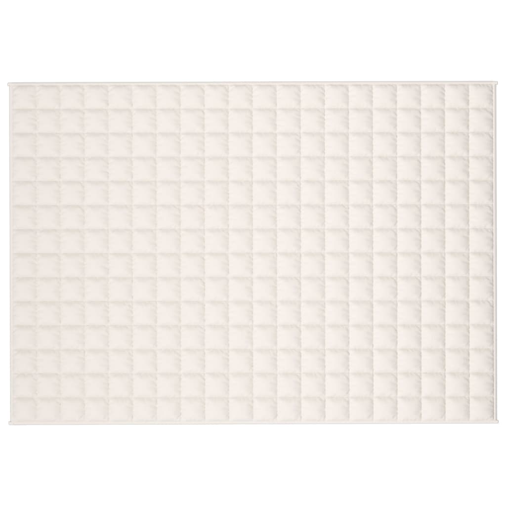 Vidaxx Gewichtsdecke 135x200 cm 10 kg Stoff hellcreme