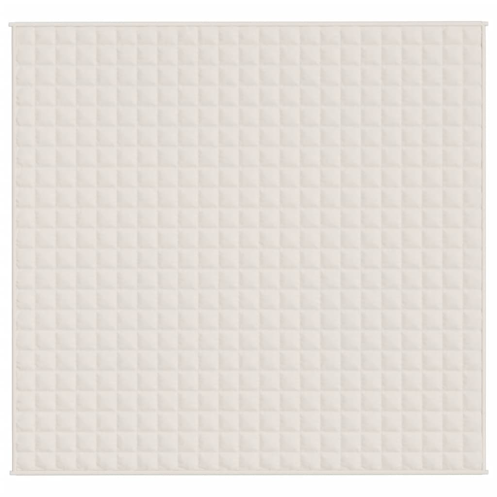 Vidaxx Gewichtsdecke 220x240 cm 11 kg Stoff hellcreme