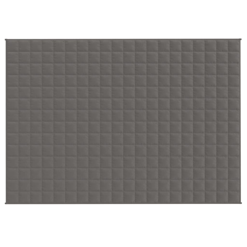 Vidaxx Gewichtsdecke 137x200 cm 6 kg Stoff grau