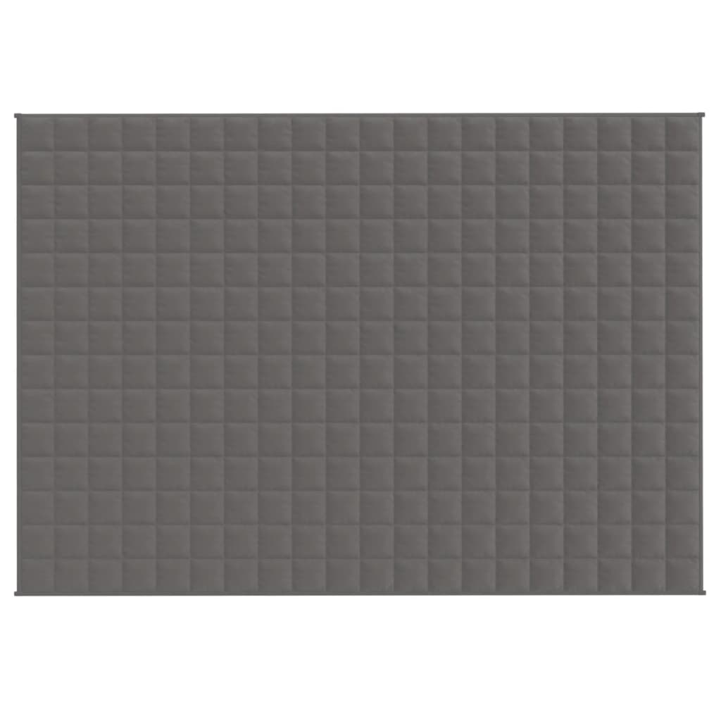 Vidaxx Gewichtsdecke 140x200 cm 10 kg Stoff grau