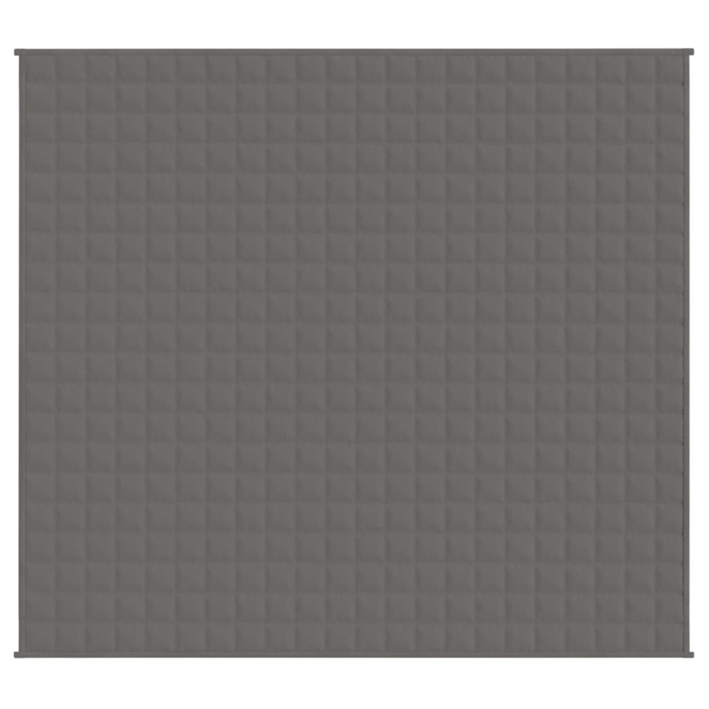 Vidaxx Gewichtsdecke 200x230 cm 9 kg Stoff grau