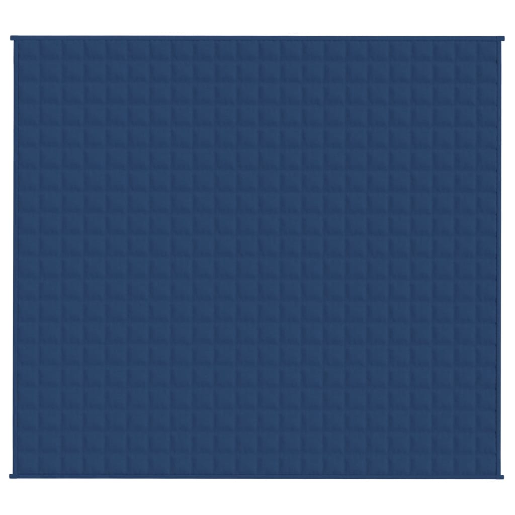 VidaXL Gewichtsdecke 200x220 cm 9 kg Stoff blau